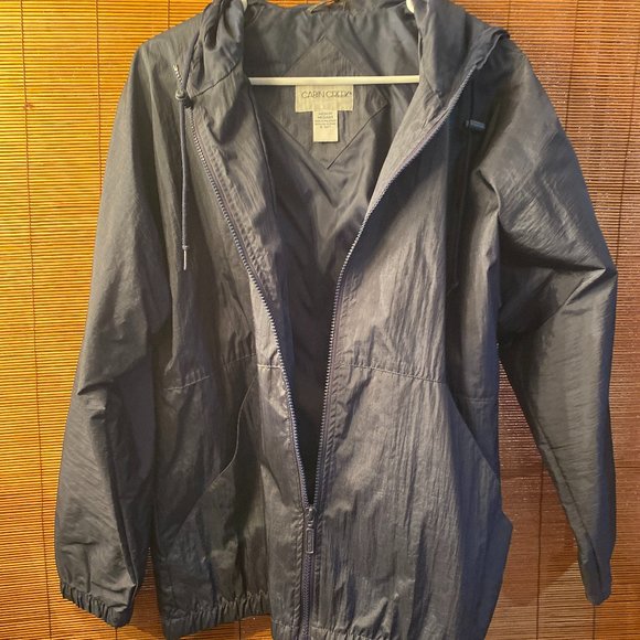 Cabin Creek Other - Cabin Creek Navy Blue Windbreaker Jacket zipper front closure Size Medium